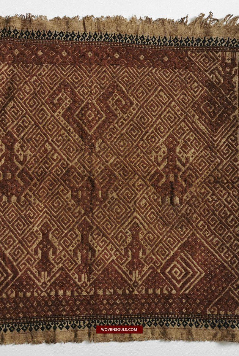 520 Antique Tampan Ship cloth SUmatra Indonesia Textile Art-WOVENSOULS-Antique-Vintage-Textiles-Art-Decor