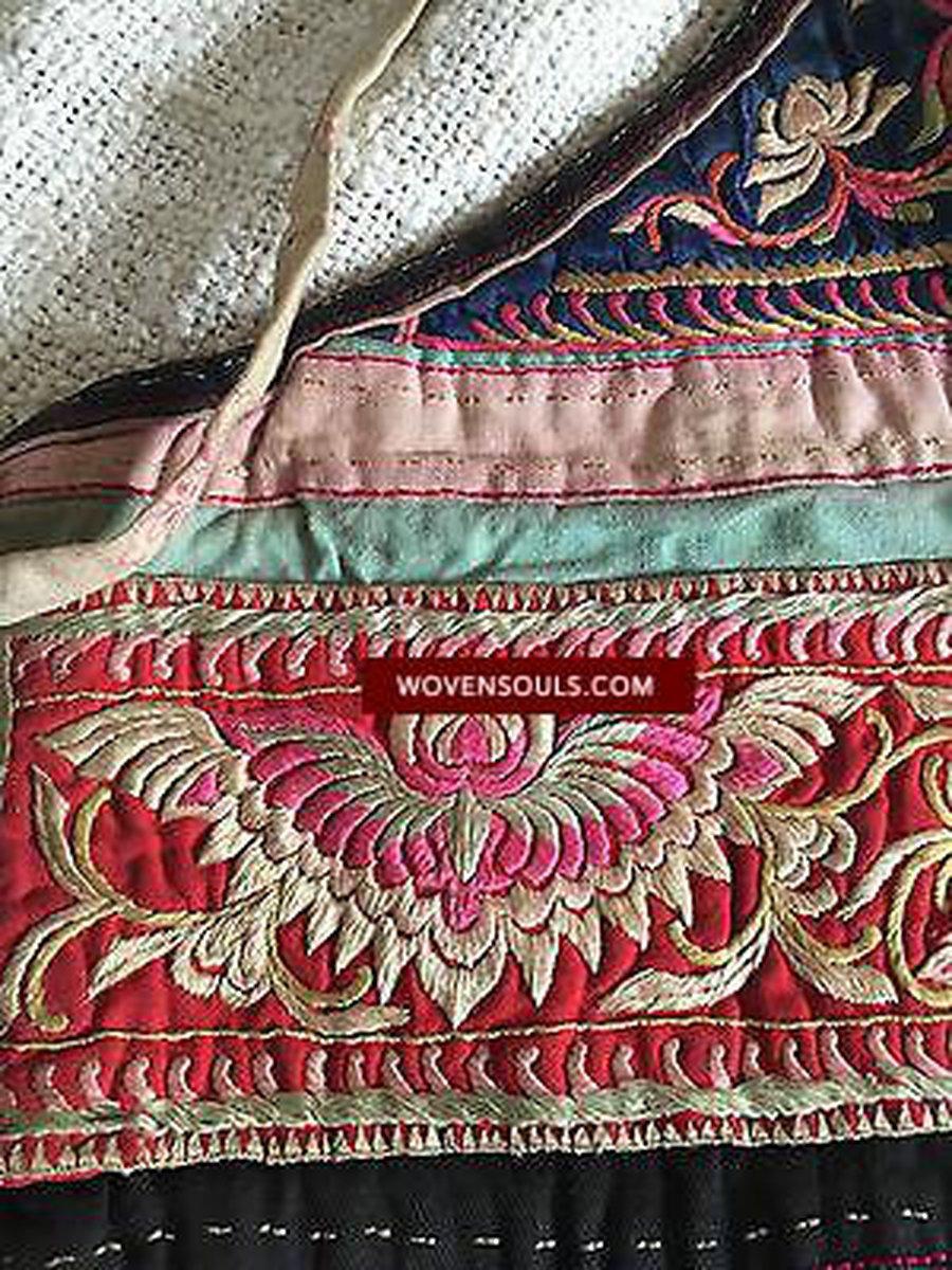 5200 Chinese Minority Child's Apron Tunic Costume-WOVENSOULS-Antique-Vintage-Textiles-Art-Decor