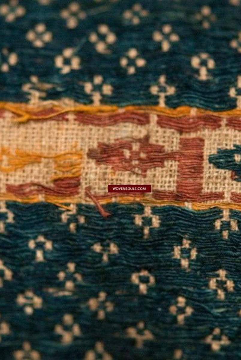 521 Antique Tampan Ship Cloth with Gorgeous Colors and superb Story-WOVENSOULS-Antique-Vintage-Textiles-Art-Decor