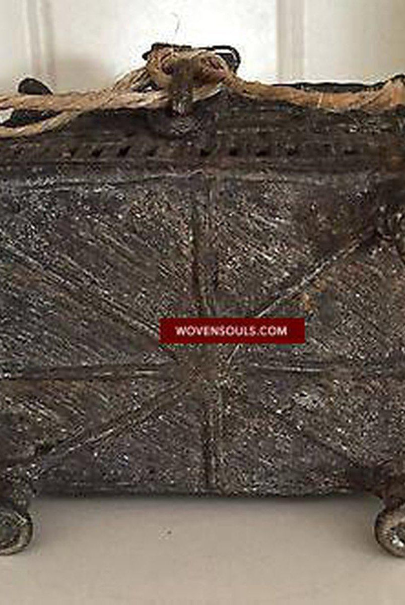5229 Dokra Metal Tribal Box, Odisha India SOLD-WOVENSOULS-Antique-Vintage-Textiles-Art-Decor