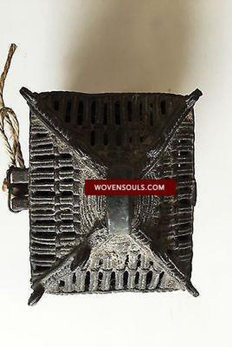 5229 Dokra Metal Tribal Box, Odisha India SOLD-WOVENSOULS-Antique-Vintage-Textiles-Art-Decor