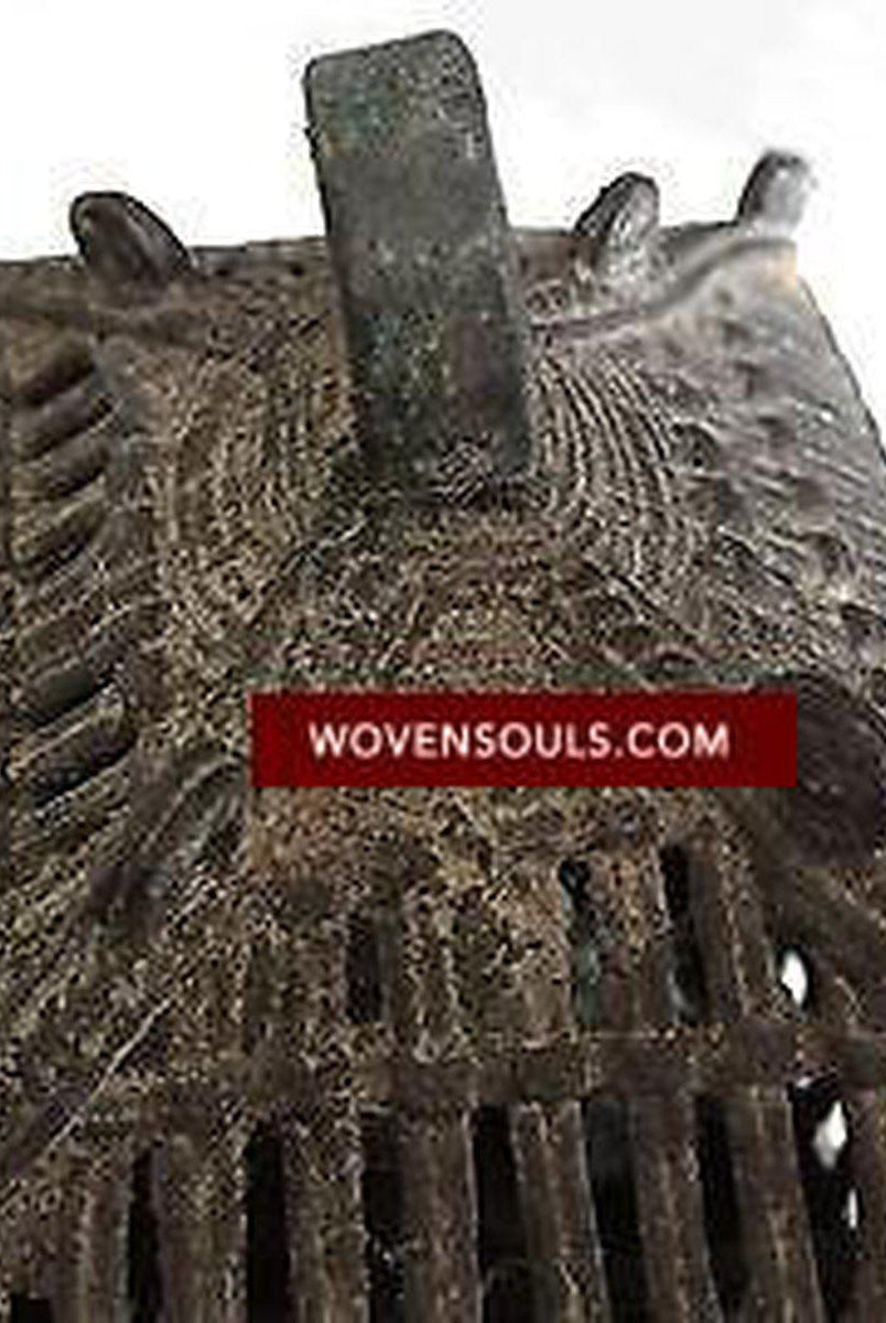 5229 Dokra Metal Tribal Box, Odisha India SOLD-WOVENSOULS-Antique-Vintage-Textiles-Art-Decor
