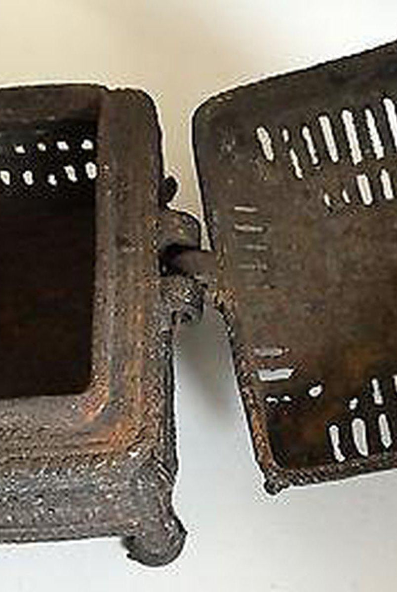 5229 Dokra Metal Tribal Box, Odisha India SOLD-WOVENSOULS-Antique-Vintage-Textiles-Art-Decor