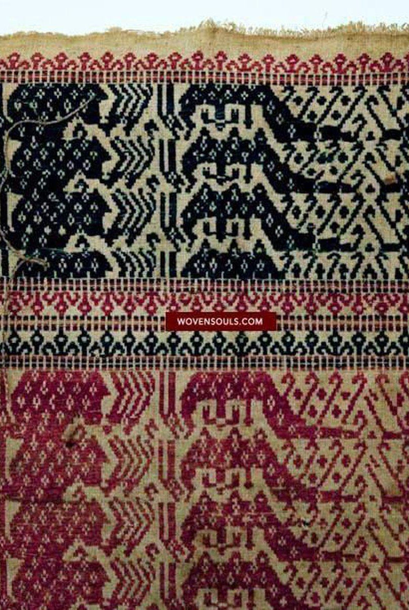 523 Antique Tampan Ship Cloth-WOVENSOULS-Antique-Vintage-Textiles-Art-Decor