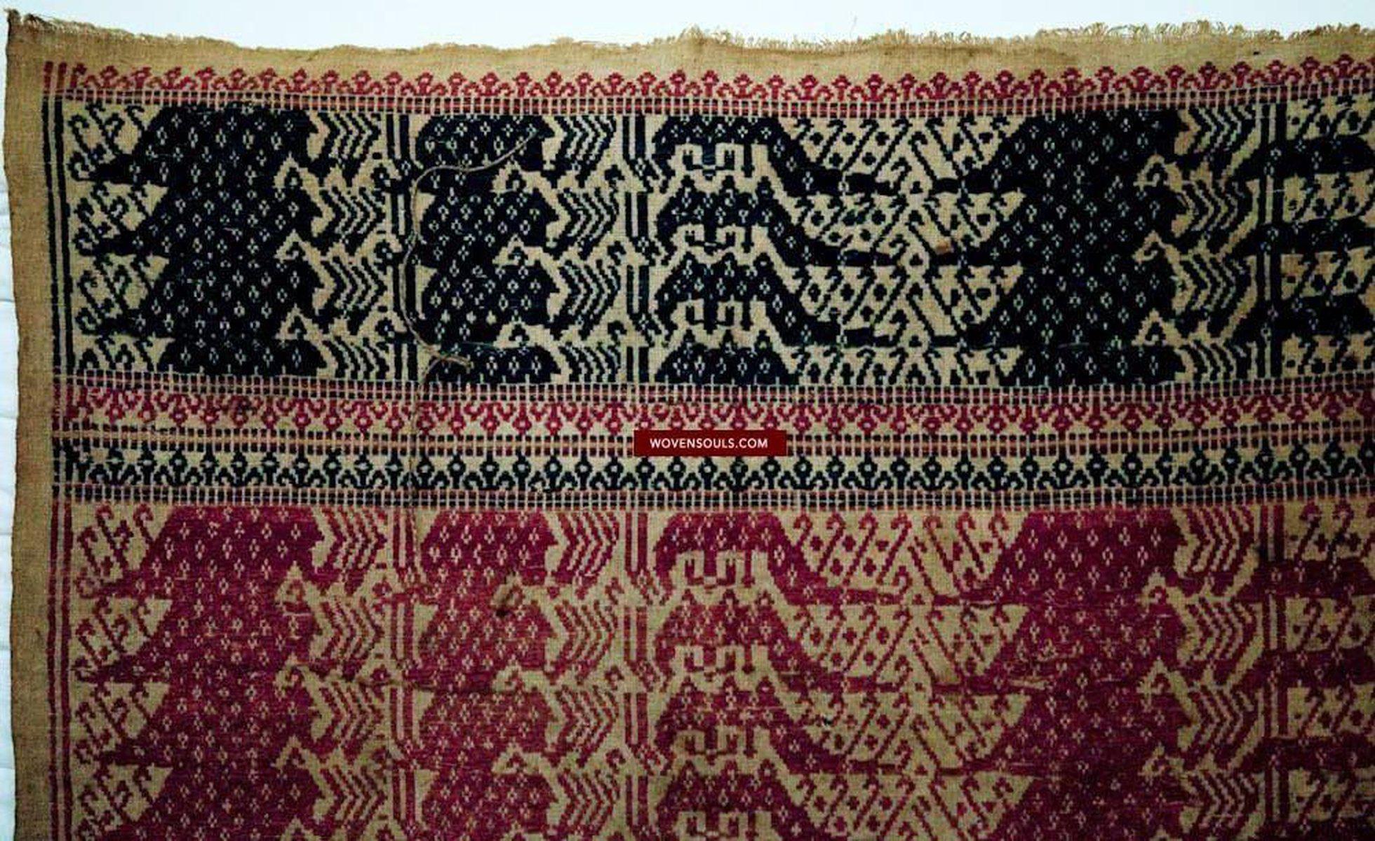 523 Antique Tampan Ship Cloth-WOVENSOULS-Antique-Vintage-Textiles-Art-Decor