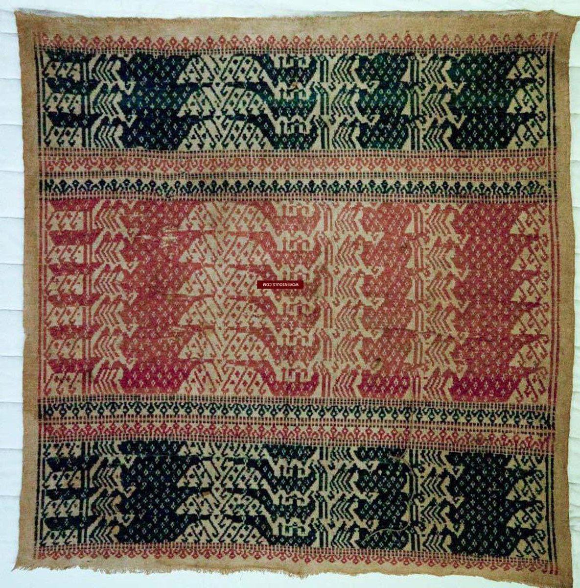 523 Antique Tampan Ship Cloth-WOVENSOULS-Antique-Vintage-Textiles-Art-Decor