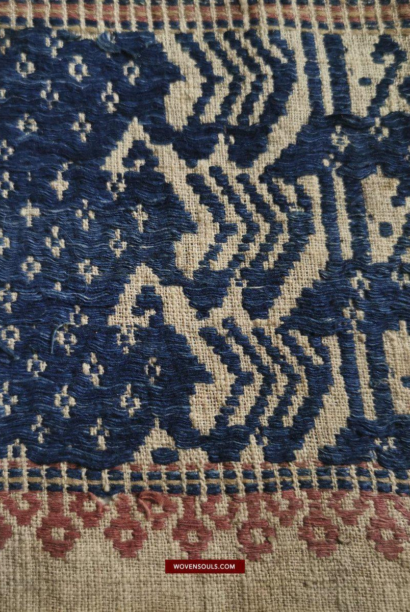 523 Antique Tampan Ship Cloth-WOVENSOULS-Antique-Vintage-Textiles-Art-Decor