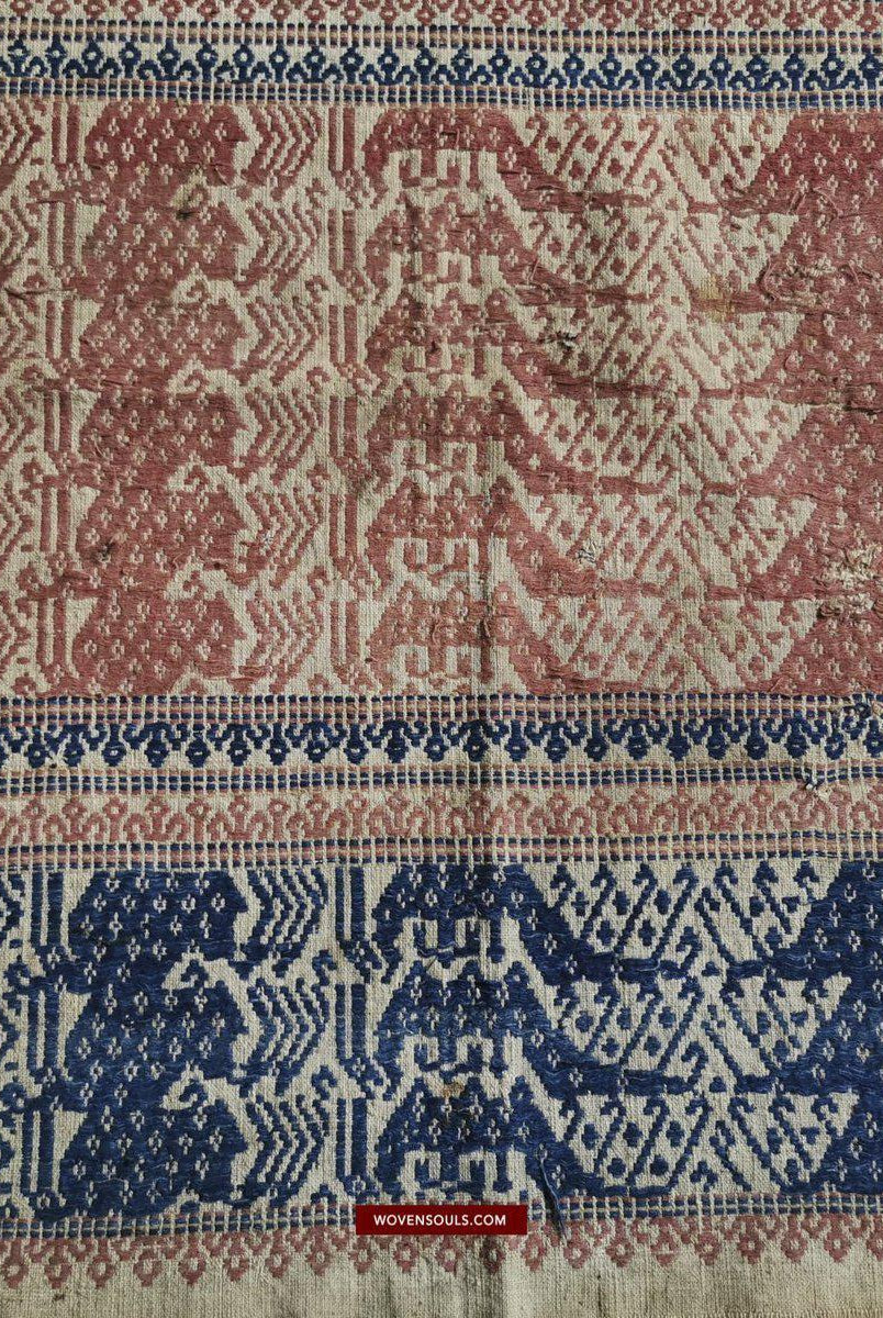 523 Antique Tampan Ship Cloth-WOVENSOULS-Antique-Vintage-Textiles-Art-Decor