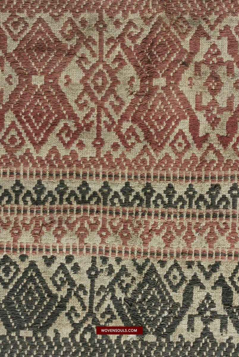 524 Antique Tampan Ship Cloth-WOVENSOULS-Antique-Vintage-Textiles-Art-Decor