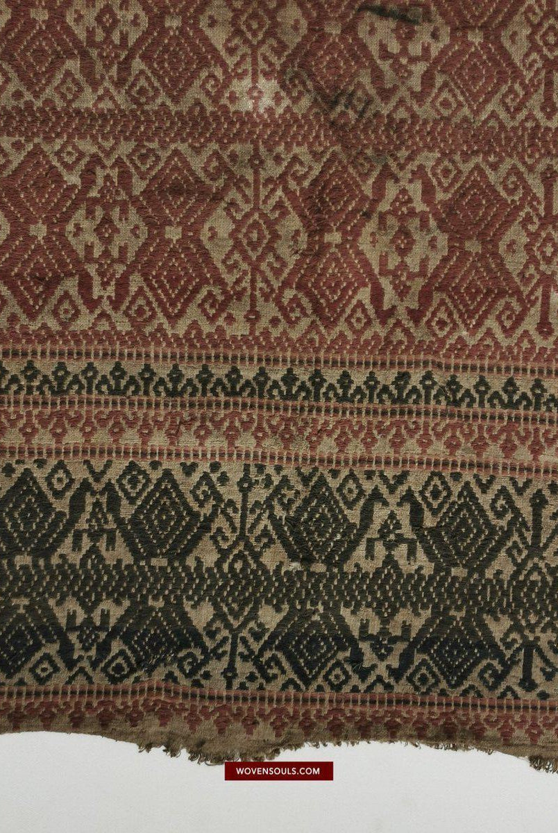 524 Antique Tampan Ship Cloth-WOVENSOULS-Antique-Vintage-Textiles-Art-Decor