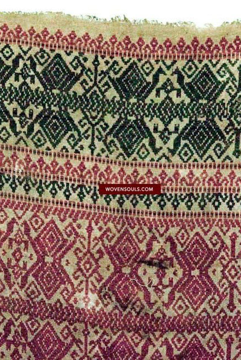 524 Antique Tampan Ship Cloth-WOVENSOULS-Antique-Vintage-Textiles-Art-Decor