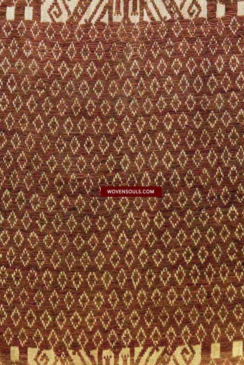 526 RARE Antique Sumatran Tampan Ship cloth Textile Art-WOVENSOULS-Antique-Vintage-Textiles-Art-Decor