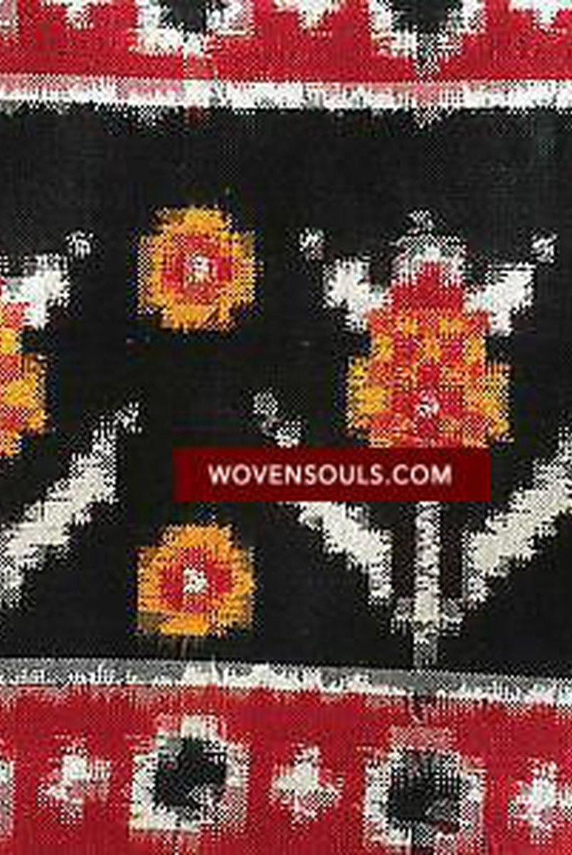 5712 VERKAUFT - Handgewebter Seiden-Doppel-Ikat-Patola-Schal - Kürzlich hergestellt-WOVENSOULS-Antike-Vintage-Textilien-Kunst-Dekor