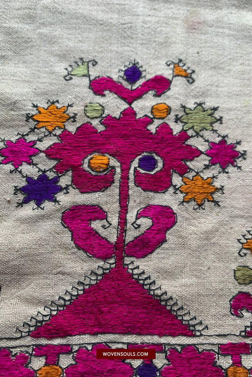 594 Swat Valley Shawl Fragment-WOVENSOULS-Antique-Vintage-Textiles-Art-Decor