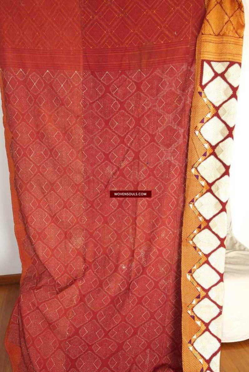 603 VERKAUFT Seltener weißer Chand Bagh Phulkari Hochzeit Textilstickerei-WOVENSOULS-Antike-Vintage-Textilien-Kunst-Dekor