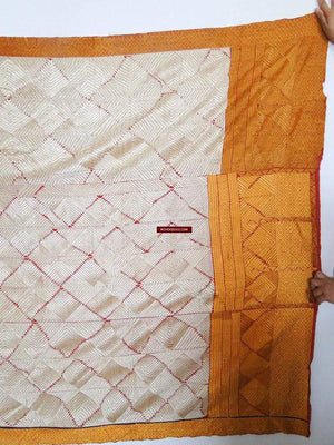 605 White Chand Bagh Phulkari Indian Textile-WOVENSOULS-Antique-Vintage-Textiles-Art-Decor