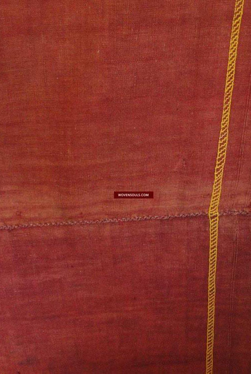 613 Old Rajasthan Wedding Shawl with - Palindrome - Double Sided Embroidery Rajasthan-WOVENSOULS-Antique-Vintage-Textiles-Art-Decor