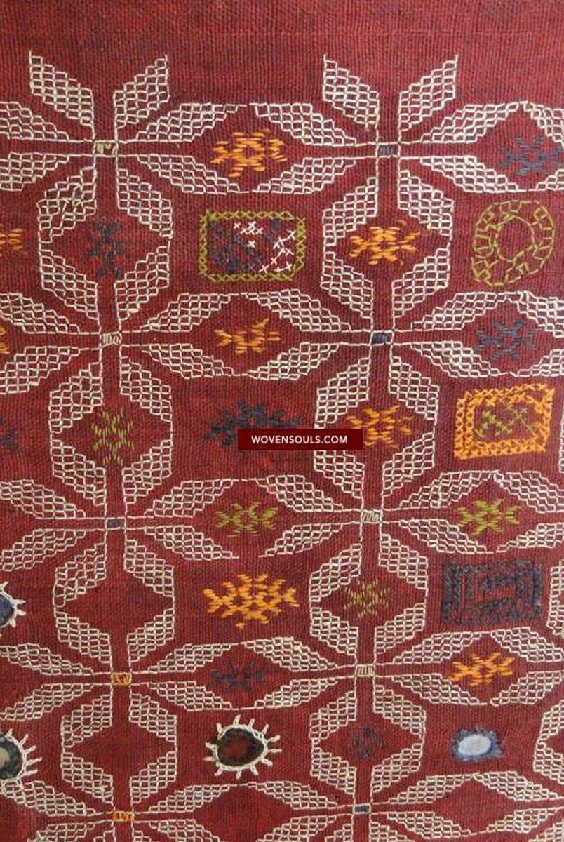 616 Old Shekhawati Bishnoi Wedding Odhana Shawl-WOVENSOULS-Antique-Vintage-Textiles-Art-Decor