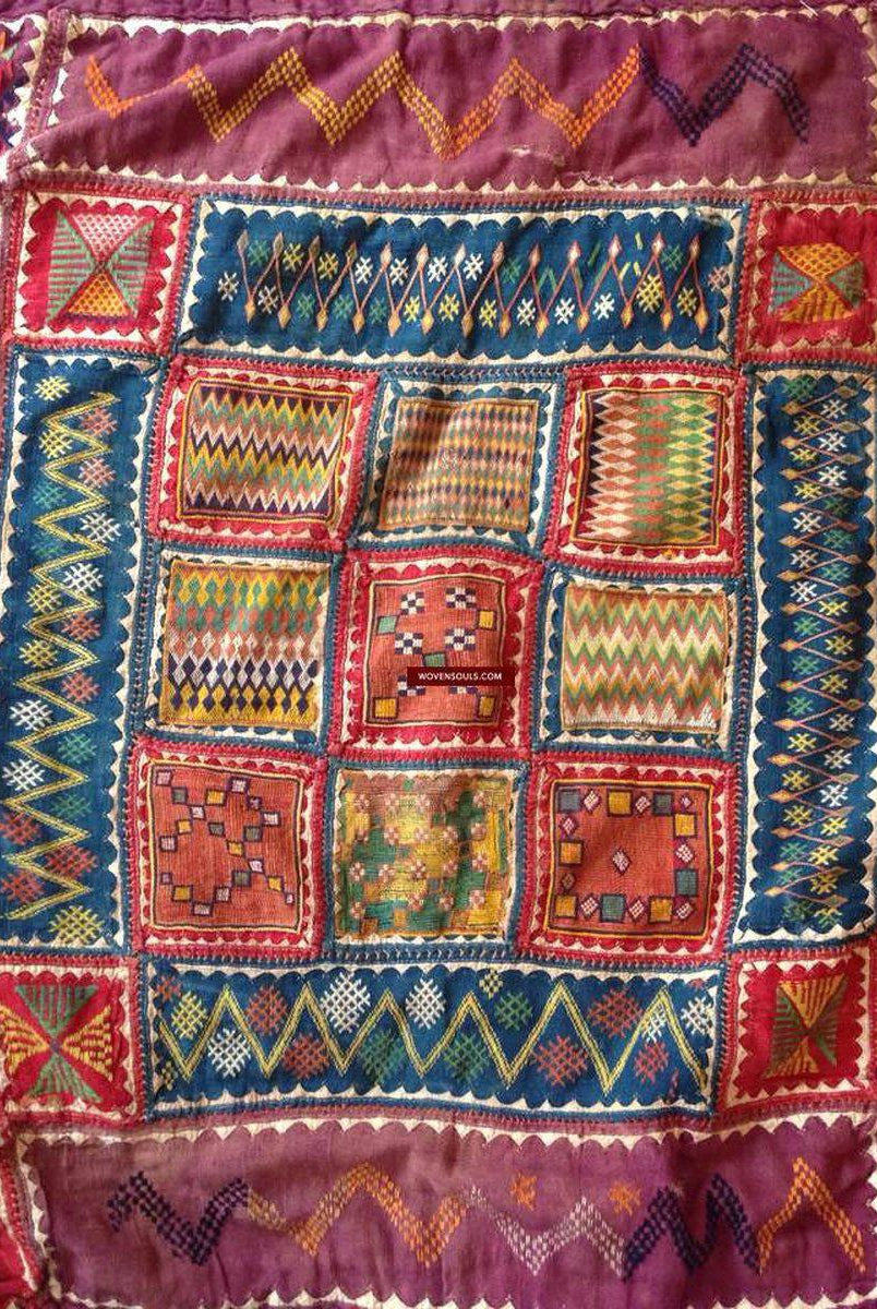 666 Fabuleux grand textile Banjara avec une variété de motifsWOVENSOULS-Antique-Vintage-Textiles-Art-Décor
