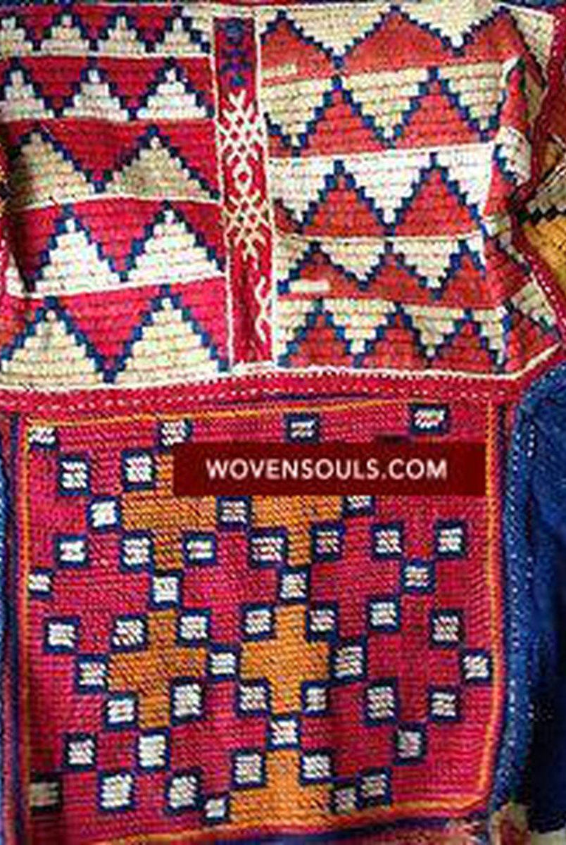 708 VENDUTO Rara camicetta Banjara Choli - cotone filato a mano - indumento cucito a mano in tessuto intrecciato a mano-WOVENSOULS-Arredamento artistico-tessile-vintage-antico