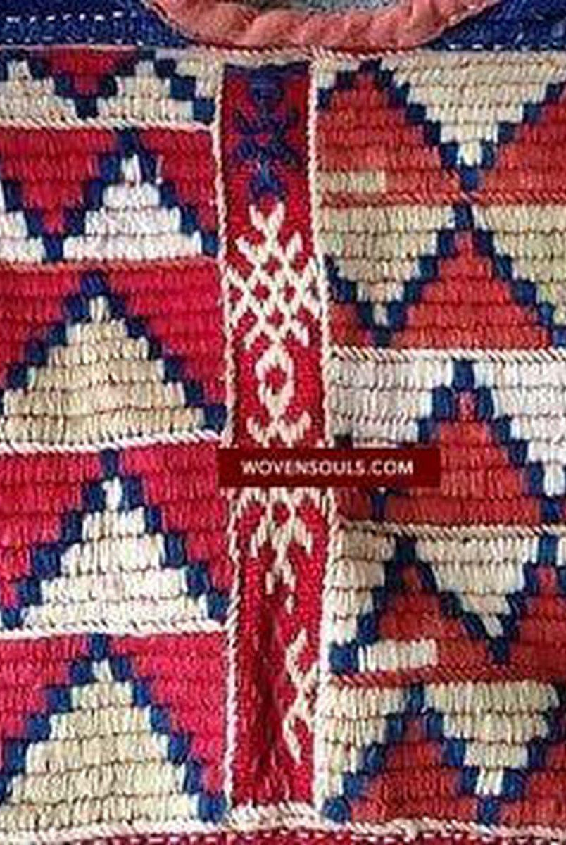 708 SOLD Rare Banjara Choli Blouse - Handspun cotton - Handwoven Cloth Handstitched Garment-WOVENSOULS-Antique-Vintage-Textiles-Art-Decor