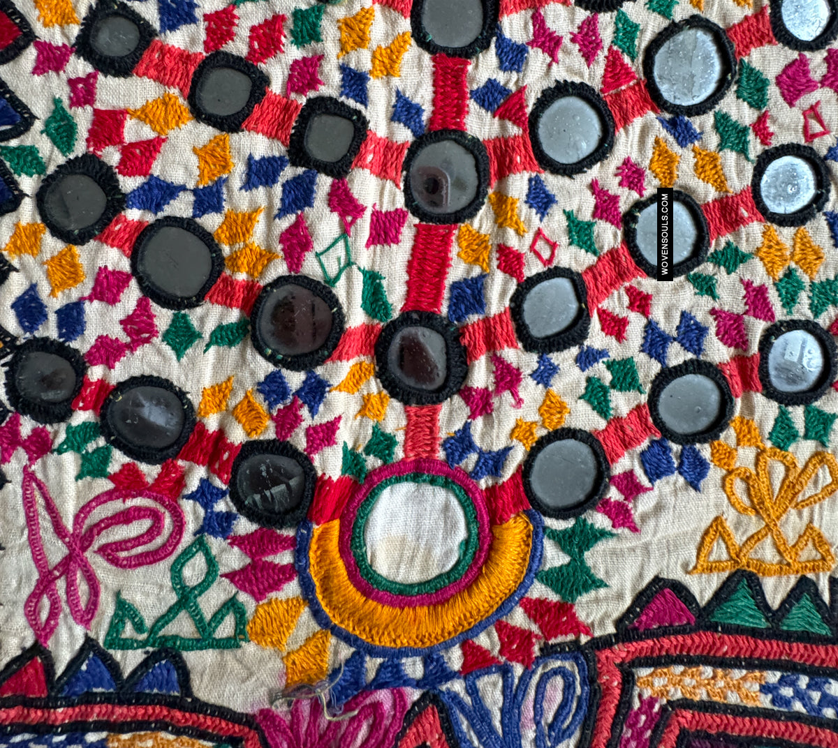 721 Vintage Embroidery Dhaniyo Panel from Kutch Gujarat