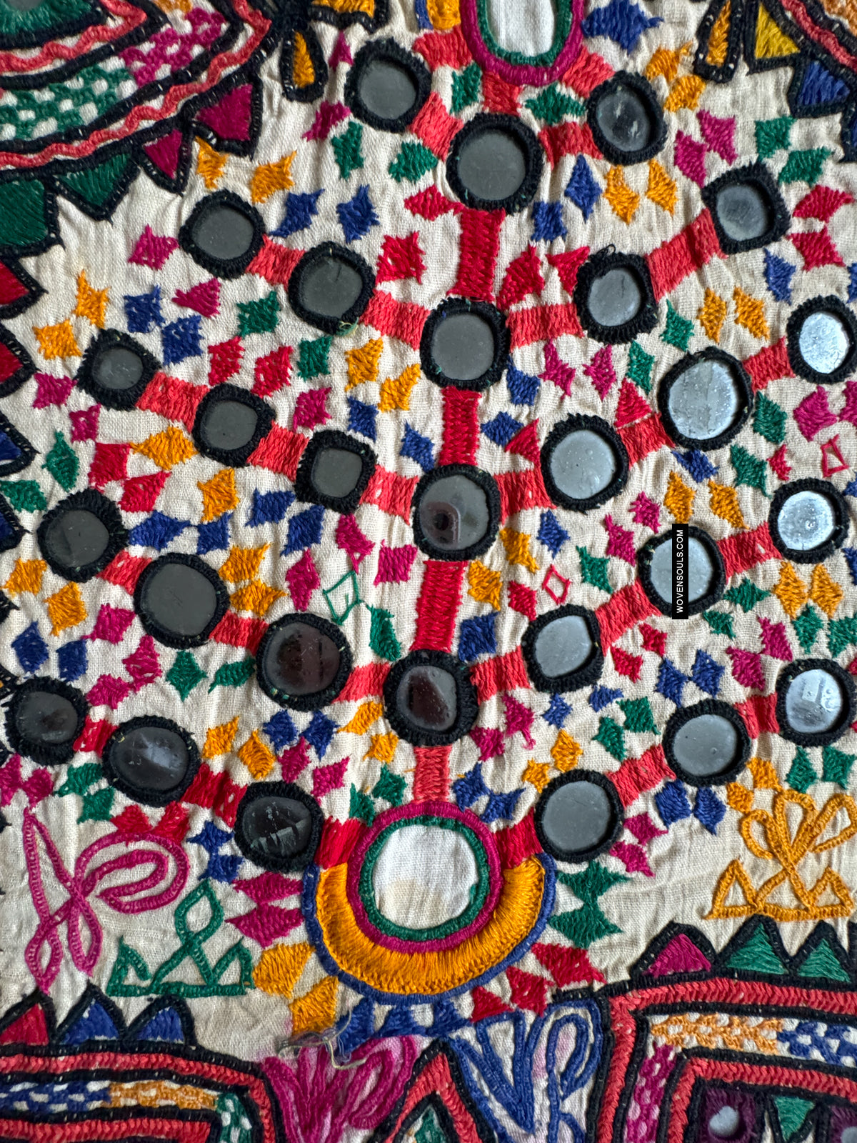 721 Vintage Embroidery Dhaniyo Panel from Kutch Gujarat