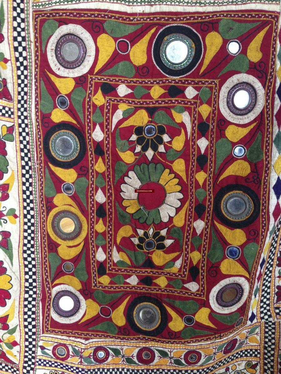 724 Vintage Dhaniyo - Textile Art Wall Decor-WOVENSOULS-Antique-Vintage-Textiles-Art-Decor