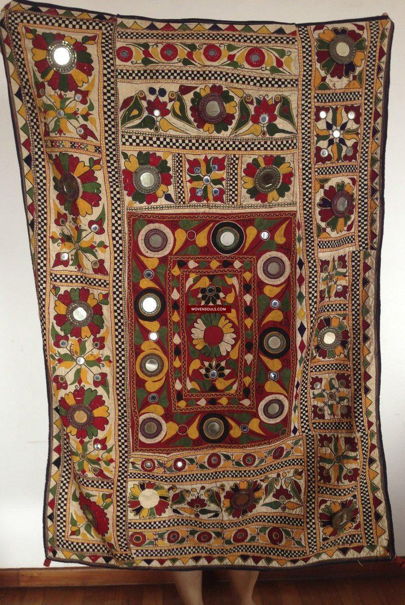 724 Vintage Dhaniyo - Textile Art Wall Decor-WOVENSOULS-Antique-Vintage-Textiles-Art-Decor