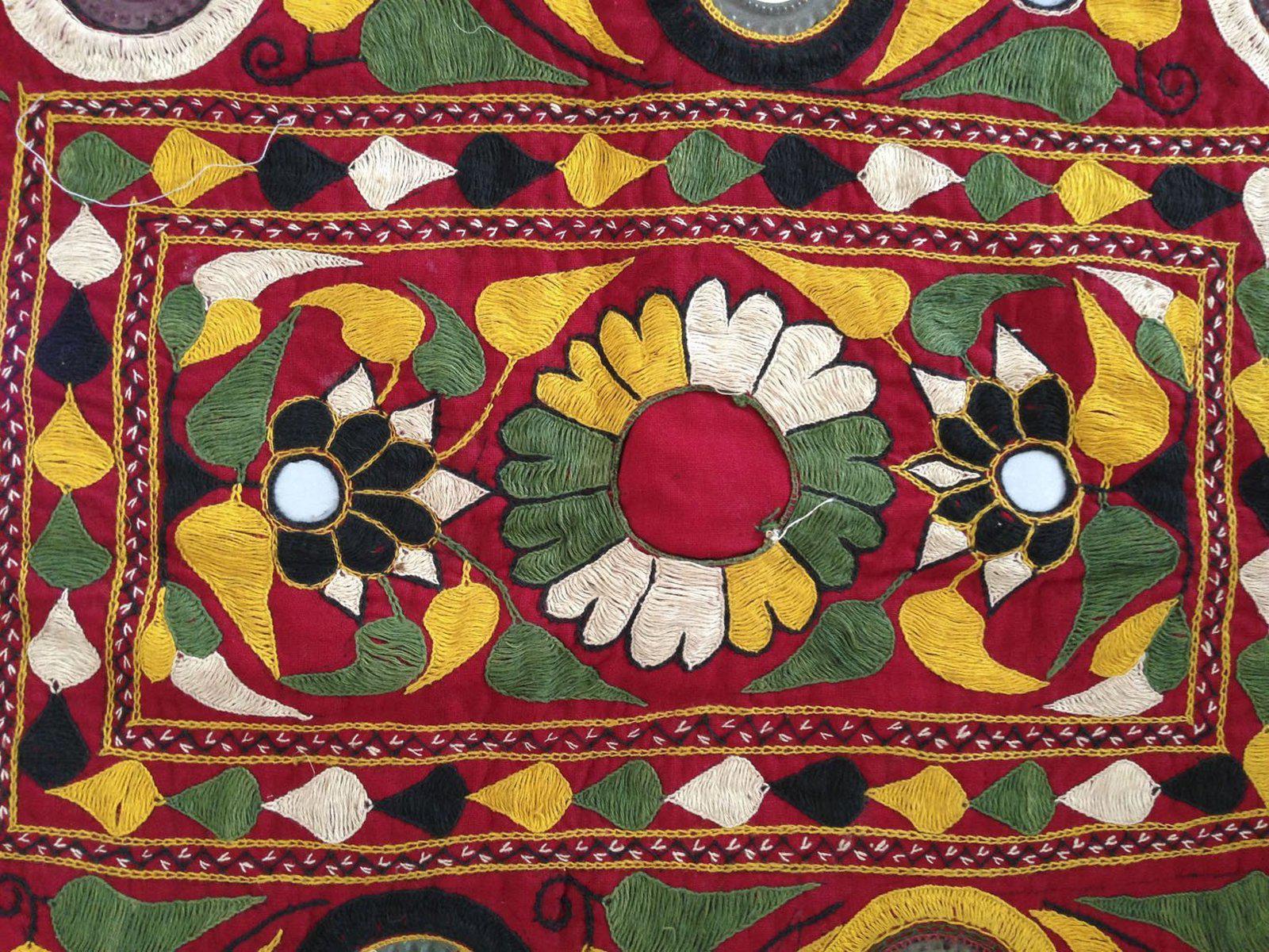 724 Vintage Dhaniyo - Textile Art Wall Decor-WOVENSOULS-Antique-Vintage-Textiles-Art-Decor