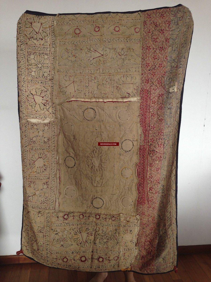 724 Vintage Dhaniyo - Textile Art Wall Decor-WOVENSOULS-Antique-Vintage-Textiles-Art-Decor