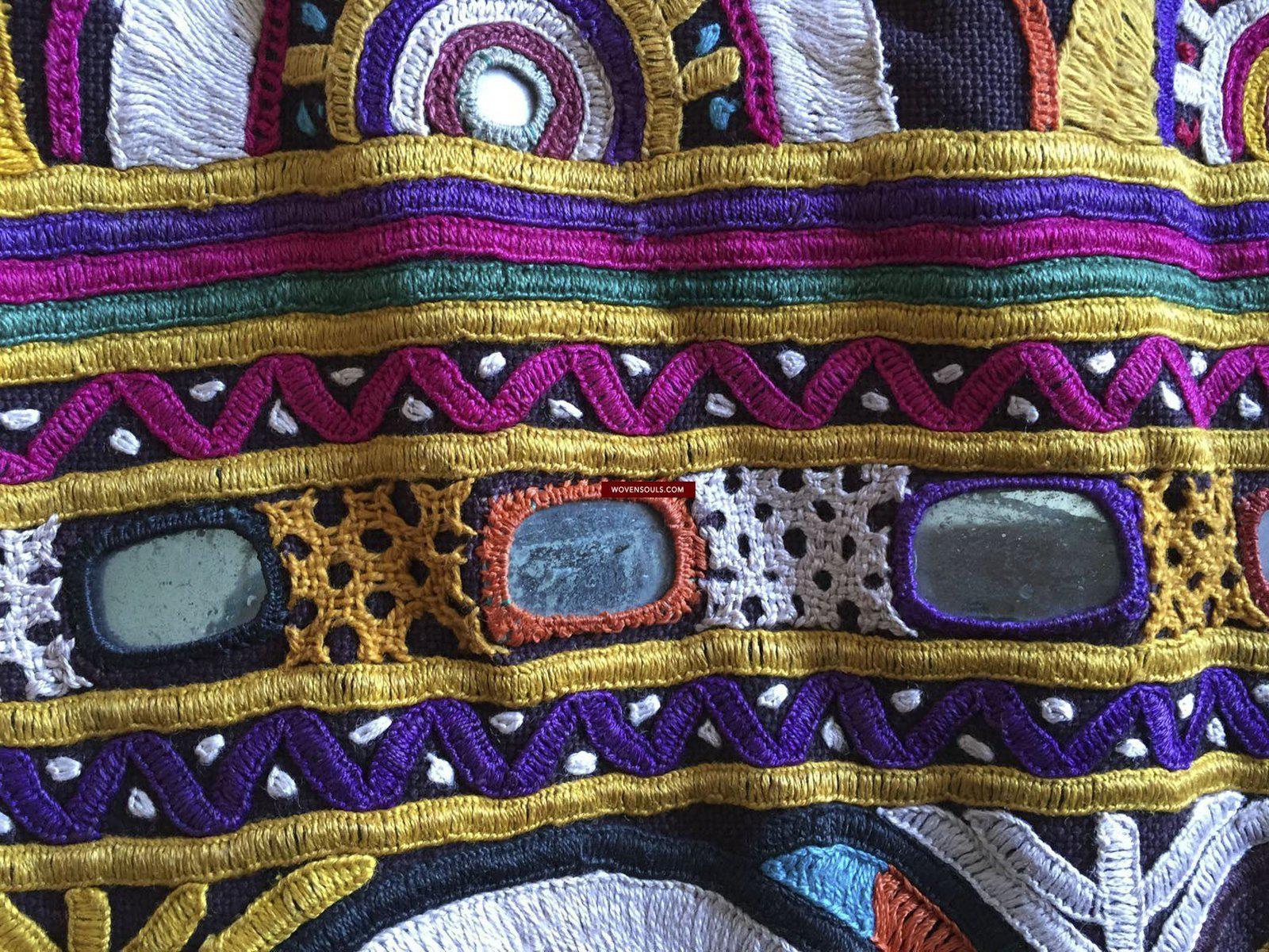 731 Fully Embr Skirt - destroyed-WOVENSOULS-Antique-Vintage-Textiles-Art-Decor