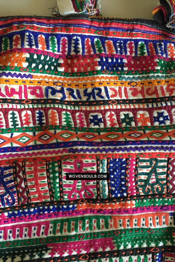 734 Vintage Rabari Dowry Bag-WOVENSOULS Antique Textiles & Art Gallery
