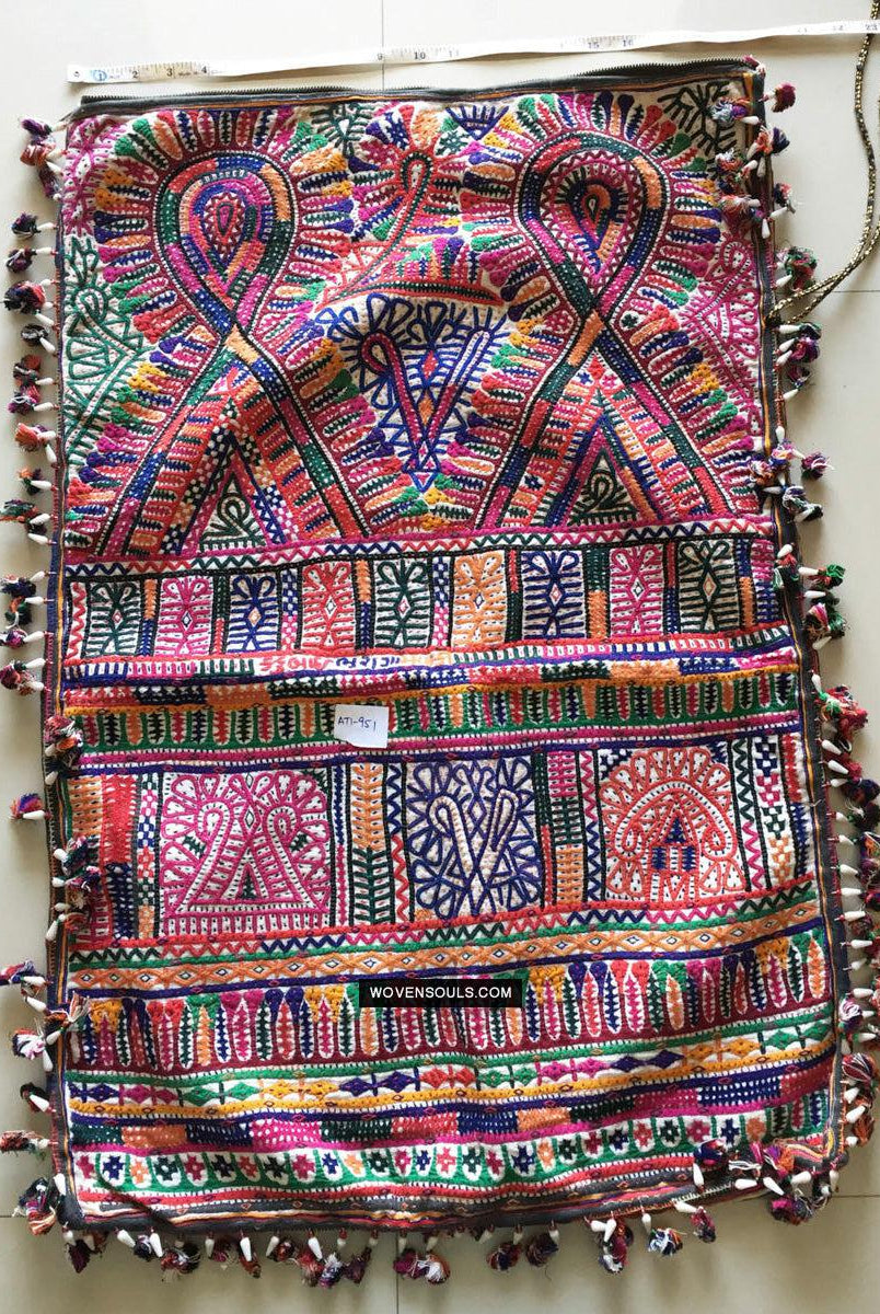 734 Vintage Rabari Dowry Bag-WOVENSOULS Antique Textiles & Art Gallery
