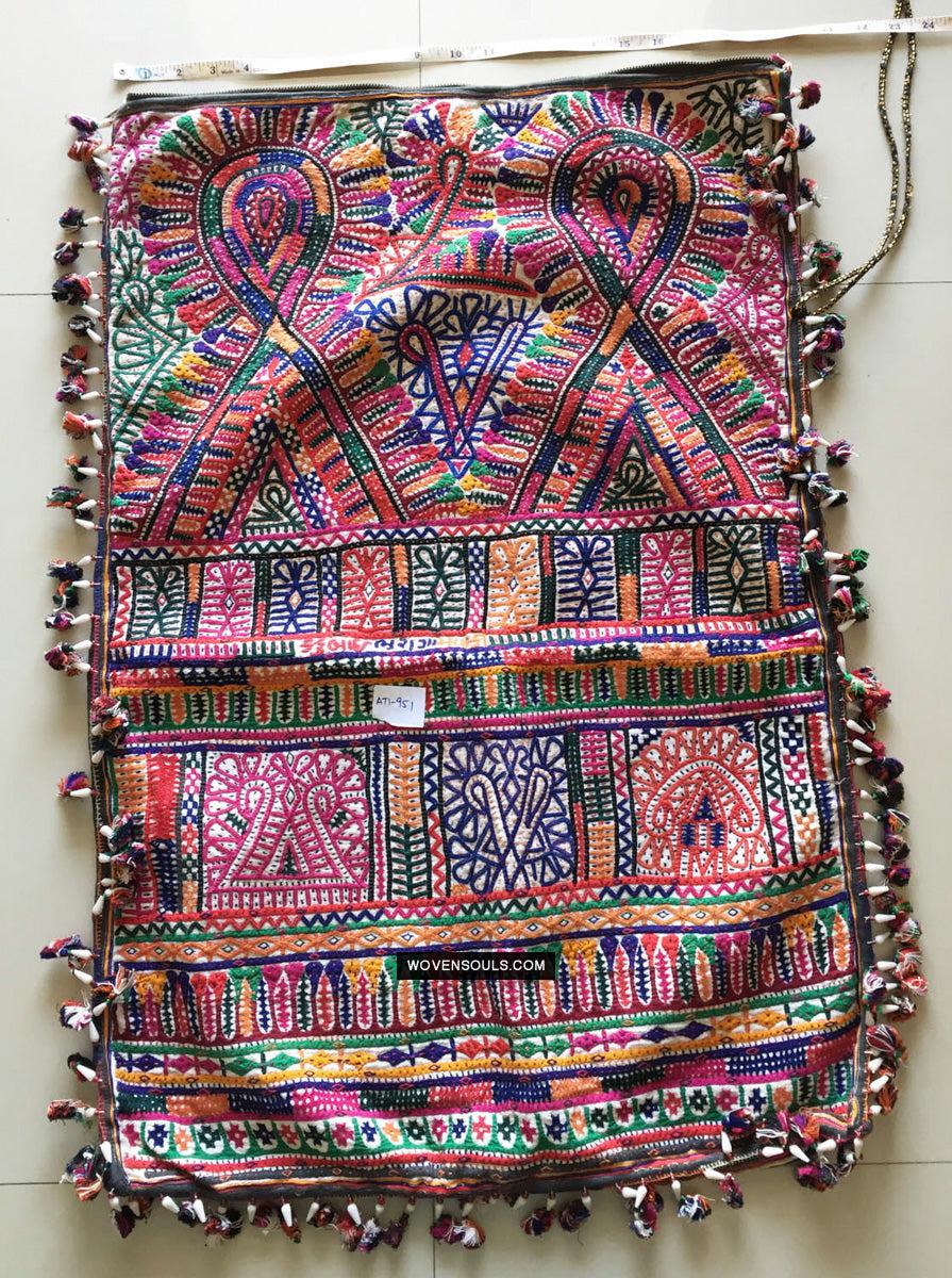 734 Vintage Rabari Dowry Bag-WOVENSOULS Antique Textiles & Art Gallery