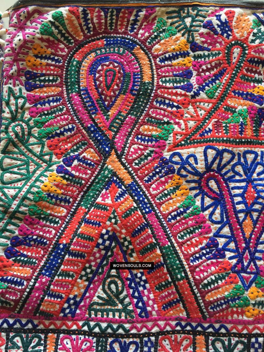 734 Vintage Rabari Dowry Bag-WOVENSOULS Antique Textiles & Art Gallery