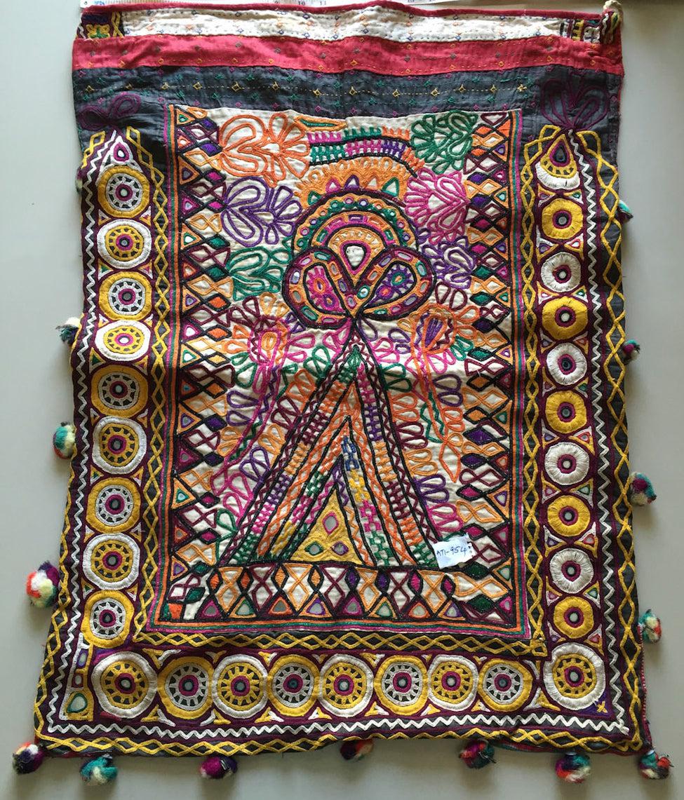737 Vintage Rabari Dowry Bag - Textile Art of Gujarat-WOVENSOULS Antique Textiles & Art Gallery