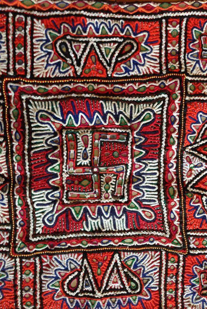761 Single Kachi Rabari Chaakla-WOVENSOULS-Antique-Vintage-Textiles-Art-Decor