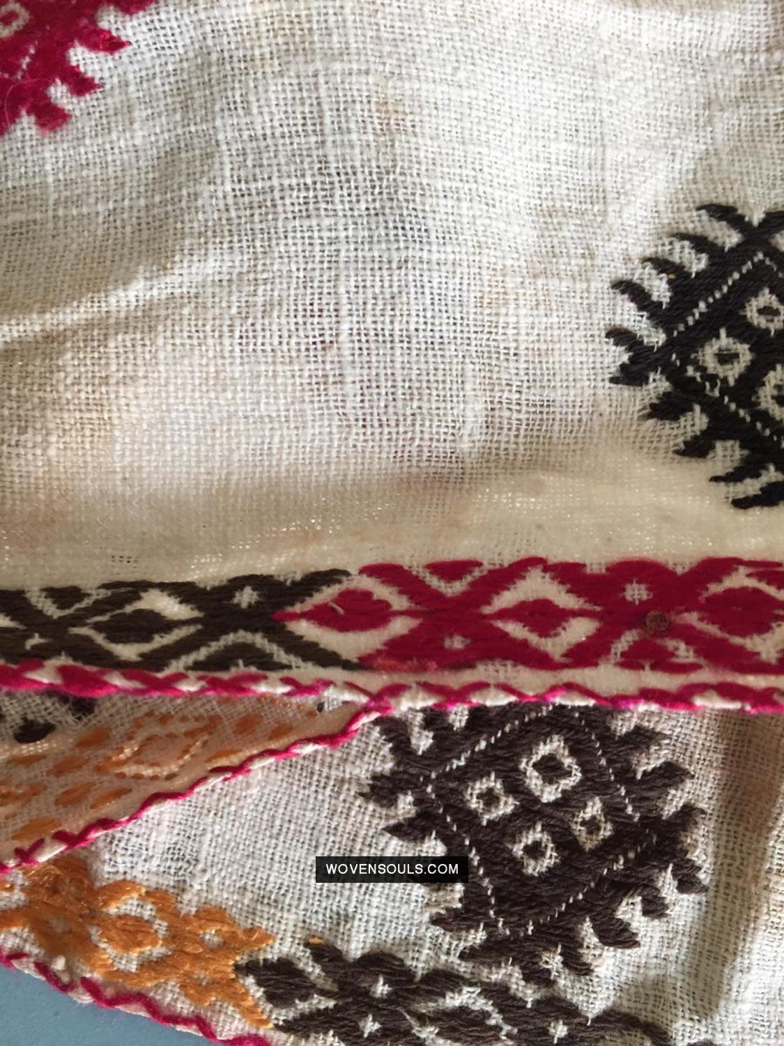 863 Rare Nuristan Shawl - WOVENSOULS Antique Vintage Art Interior Decor