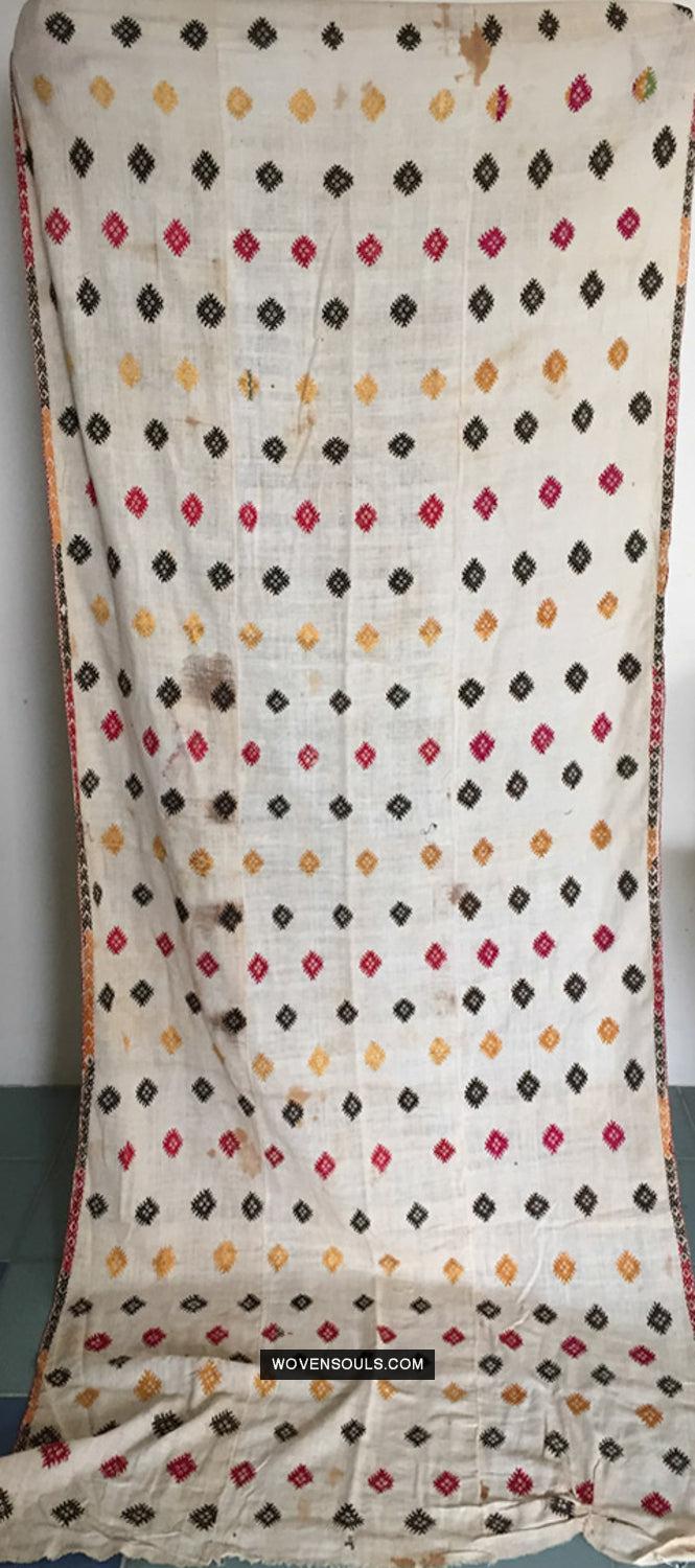 863 Rare Nuristan Shawl - WOVENSOULS Antique Vintage Art Interior Decor
