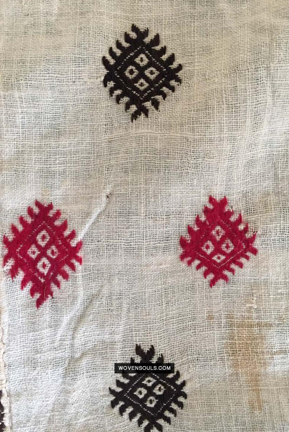 863 Rare Nuristan Shawl - WOVENSOULS Antique Vintage Art Interior Decor