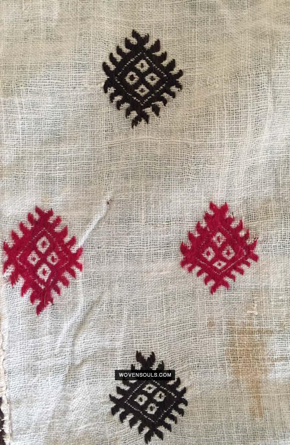 863 Rare Nuristan Shawl - WOVENSOULS Antique Vintage Art Interior Decor