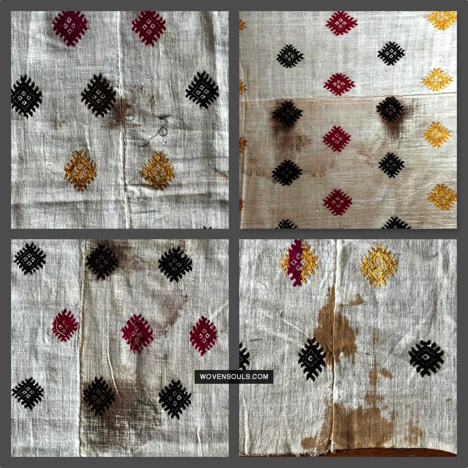 863 Rare Nuristan Shawl - WOVENSOULS Antique Vintage Art Interior Decor