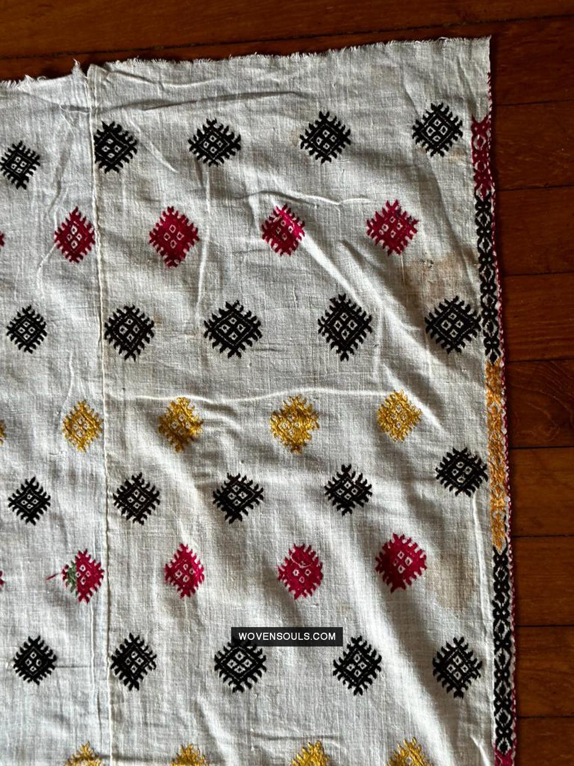 863 Rare Nuristan Shawl - WOVENSOULS Antique Vintage Art Interior Decor