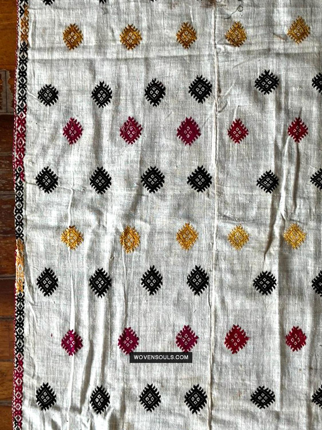 863 Rare Nuristan Shawl - WOVENSOULS Antique Vintage Art Interior Decor