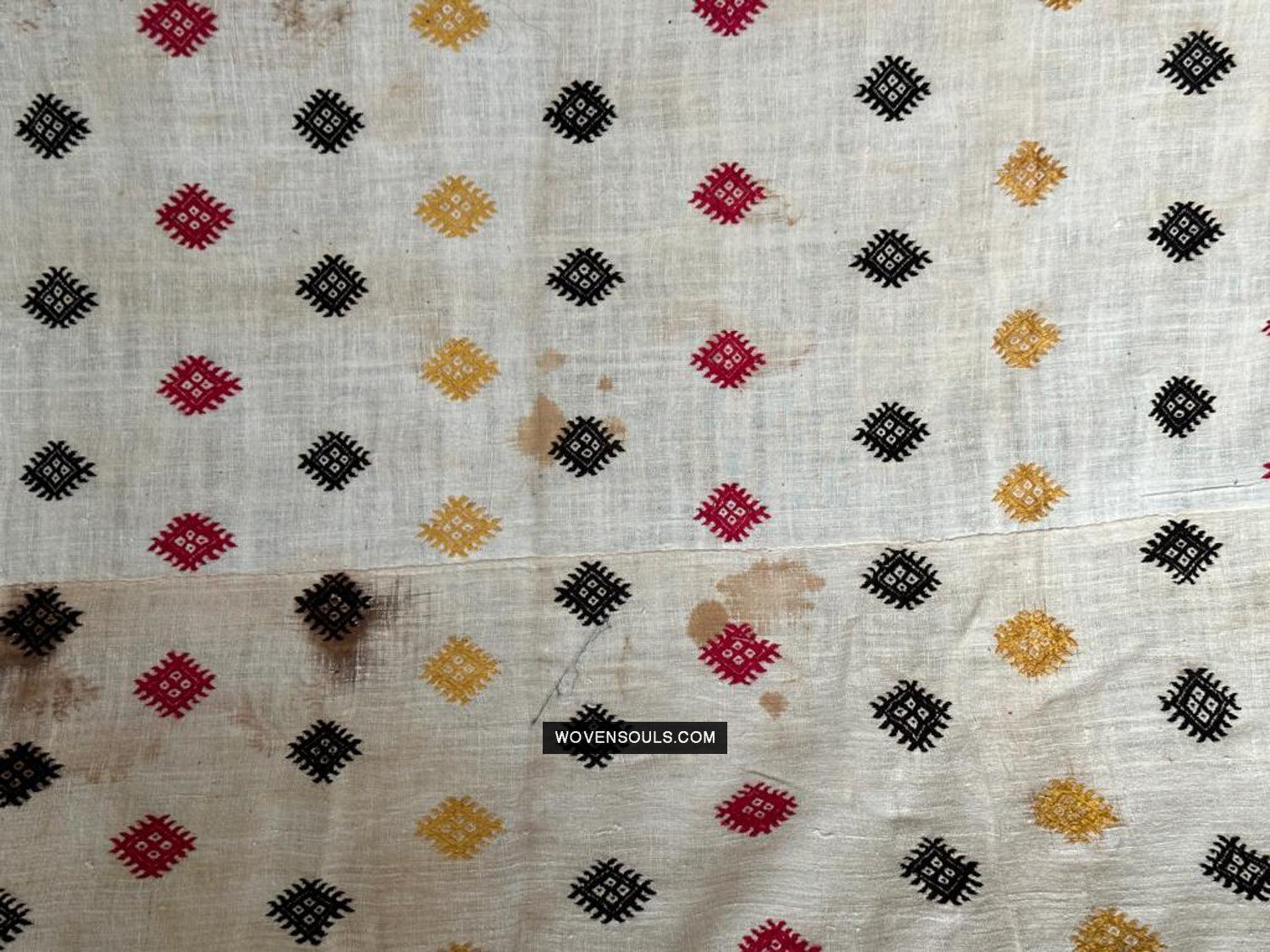 863 Rare Nuristan Shawl - WOVENSOULS Antique Vintage Art Interior Decor