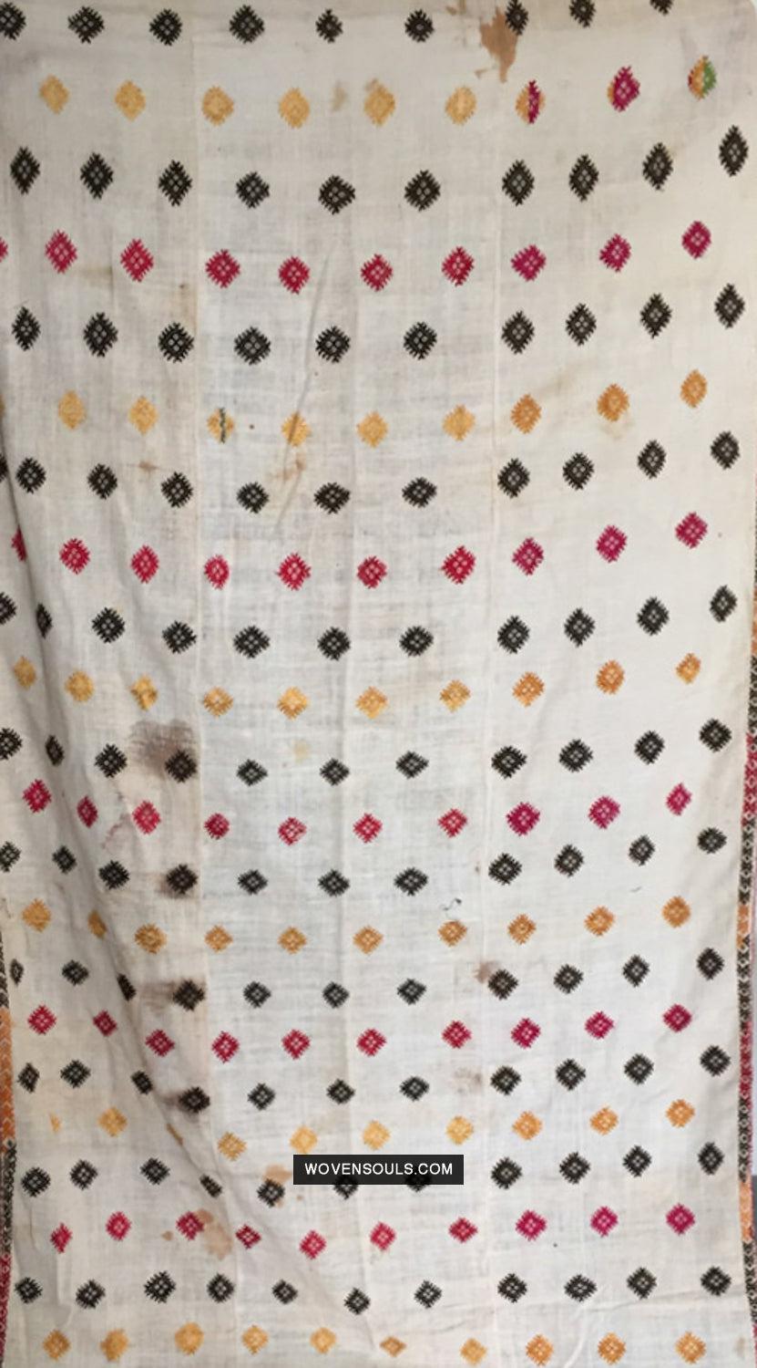 863 Rare Nuristan Shawl - WOVENSOULS Antique Vintage Art Interior Decor