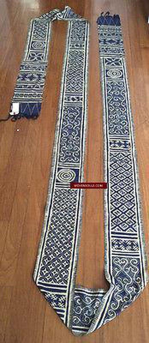 880 vintage Toraja Sarita - bannière d’art textile de cérémonie teintée en cire-WOVENSOULS-Antique-Vintage-Textiles-Art-Décor