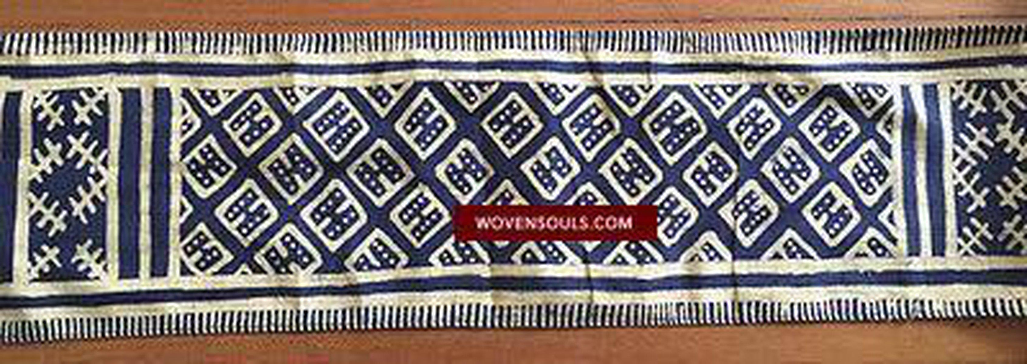 880 Vintage Toraja Sarita - wax resist dyed ceremonial textile art banner-WOVENSOULS-Antique-Vintage-Textiles-Art-Decor