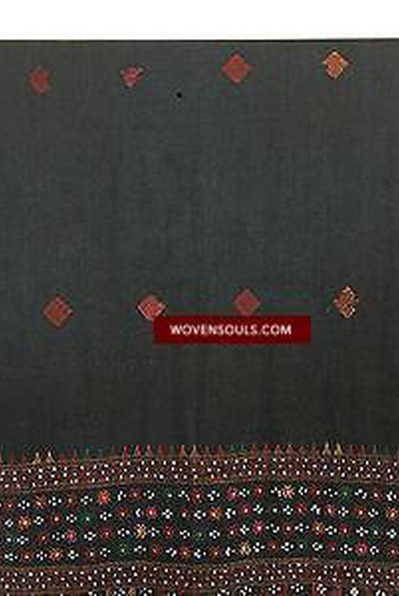 882 SOLD Rare Beaded Batak Shoulder Cloth Ulos-WOVENSOULS-Antique-Vintage-Textiles-Art-Decor